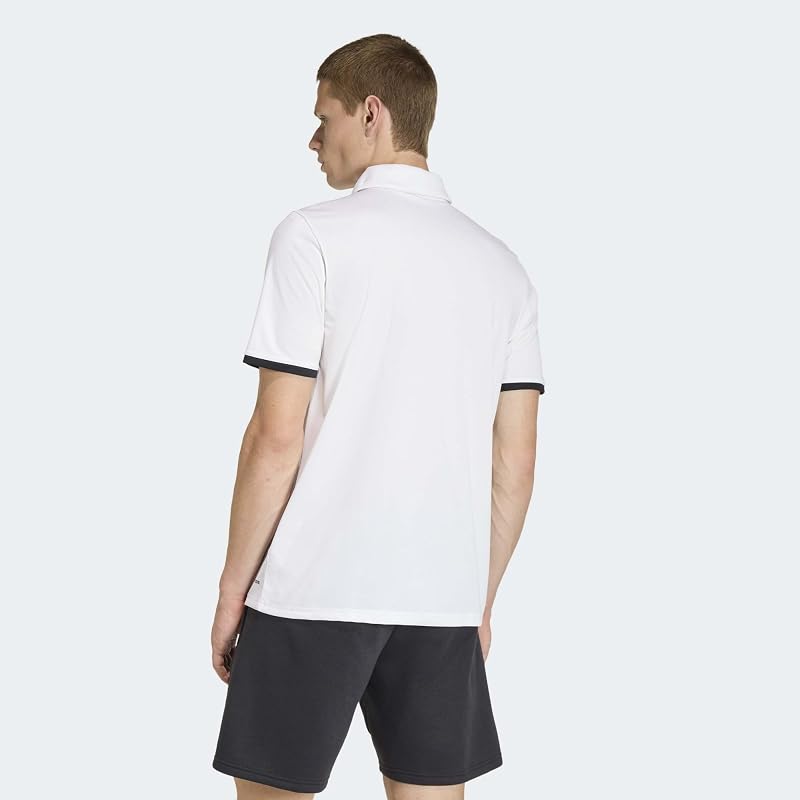 [Adidas] Soccer Polo Shirt Entrada26 Polo Men's MIP66 White/Black (JZ6661) 2L
