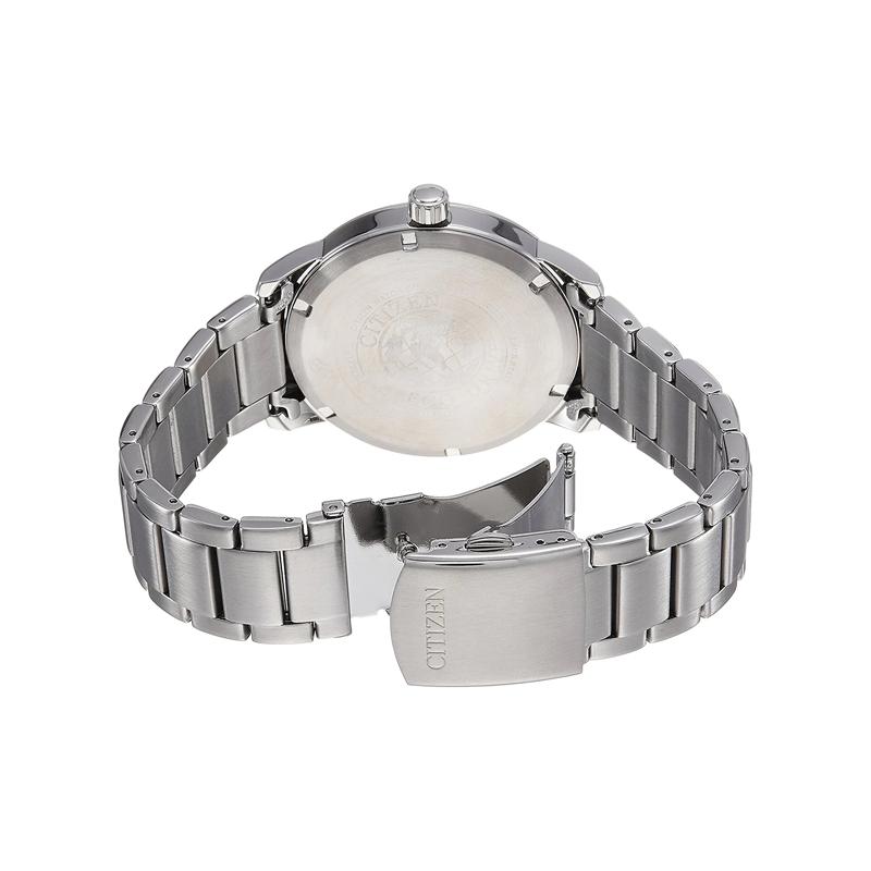 Citizen Eco-Drive Series 50 Meters Waterproof Solar Quartz Steel Strap Men's Watch Black Dial BM6964-55E