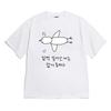Korean Streetwear T Shirt Funny Simple Doodle Bird Hangul Letter Graphic Tee Summer Loose Crew Neck Casual Y2k Tops