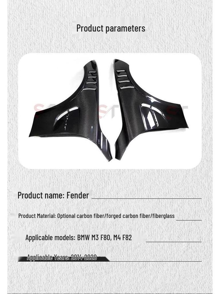BMW M3 F80 M4 F82 Carbon Fiber Fenders
