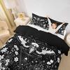 Erosebridal Tree of Life Comforter Cover Sun and Moon Bedding Sets, Gothic Bohemian Duvet Cover Twin 2Pcs Trippy Galaxy Stars Bedding with 1