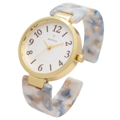 Armbanduhr Analog Acetat Armreif Blau [Fieldwork] Damen YM119-2 YM119-2