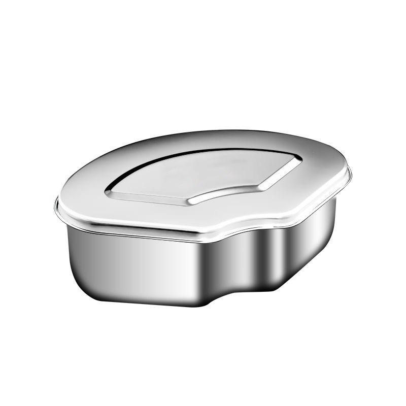 Durable Stainless Steel Steamer Plate with Lid - Odor-Resistant, Fast Heat Conduction, High-Temperature Resistant