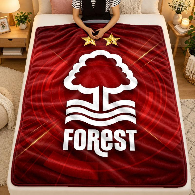 Flannel BlanketNottingham Forest Warm Soft Throw Blanket for Indoor Sofa Bed Living Room Use