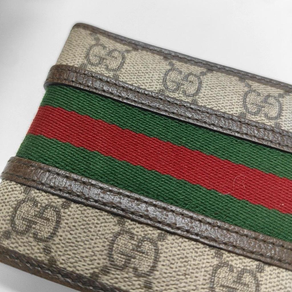 [Pre-Owned] Ophidia Double G Logo Flap Wallet - Very Good #1NT62G6