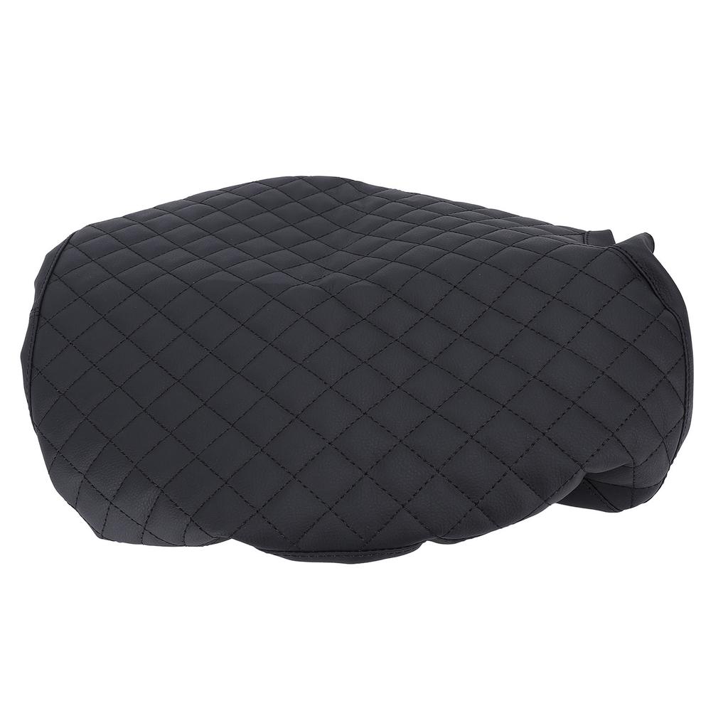 Center Console Cover PU Leather Protective Armrest Seat Box Lid for F 450 2017 to 2024 with 40 20 40 Jump Seat Black