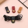 Cat Paw Cable Organizer Clip-On Cord Winder for Headphones Chargers Data Cables Keeps Desk Tidy Faux Leather Practical Desk Accessory