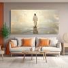 Abstract Christ Walking on Water Painting- Canvas Wall Art, Canvas Print for Living Room , Office- Inspirational Christian Home Decoration