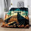 Egyptian Pyramid Famous Architecture Blanket,Soft Throw Blanket for Home Bedroom Bed Sofa Picnic Travel Rest Cover Blanket Kids