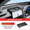 For Toyota RAV4 2026-2028 Behind Screen Silicone Storage Box Black Organizer Tray Center Console Interior Accessories Upgrade