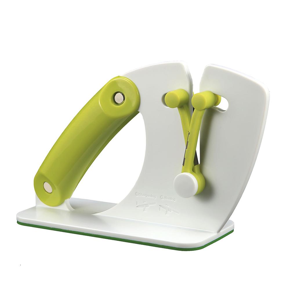 Professioneller Messerschärfer Küchenmesser Schärfer Schärfsystem Küchenhelfer Messerschärfstein Spyderco für Zuhause Sharpener white