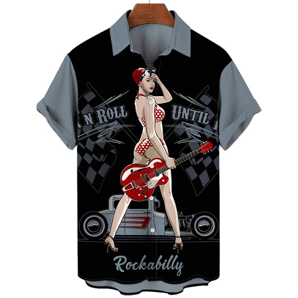 Hawaiian Vacation Men Shirt 3D Printed Man_Women Casual Fashion Short Sleeves Shirts Lapel Button Tops Oversized Unisex Clothing