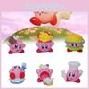 Kirby French Fries Burger Cake Series Pvc Figures Set Of 6 Desktop Car Decorations