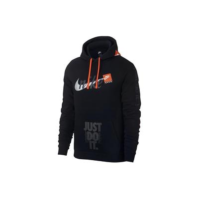 Nike Mikina s kapucí a potiskem písmen Pánské topy Černá AV5905-010