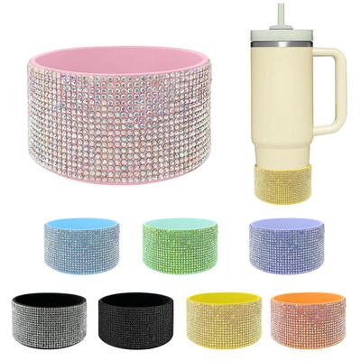 Diamantglitzer Silikonmanschette für Becher 20-40oz Rutschfeste Hülle für Wasserflaschen