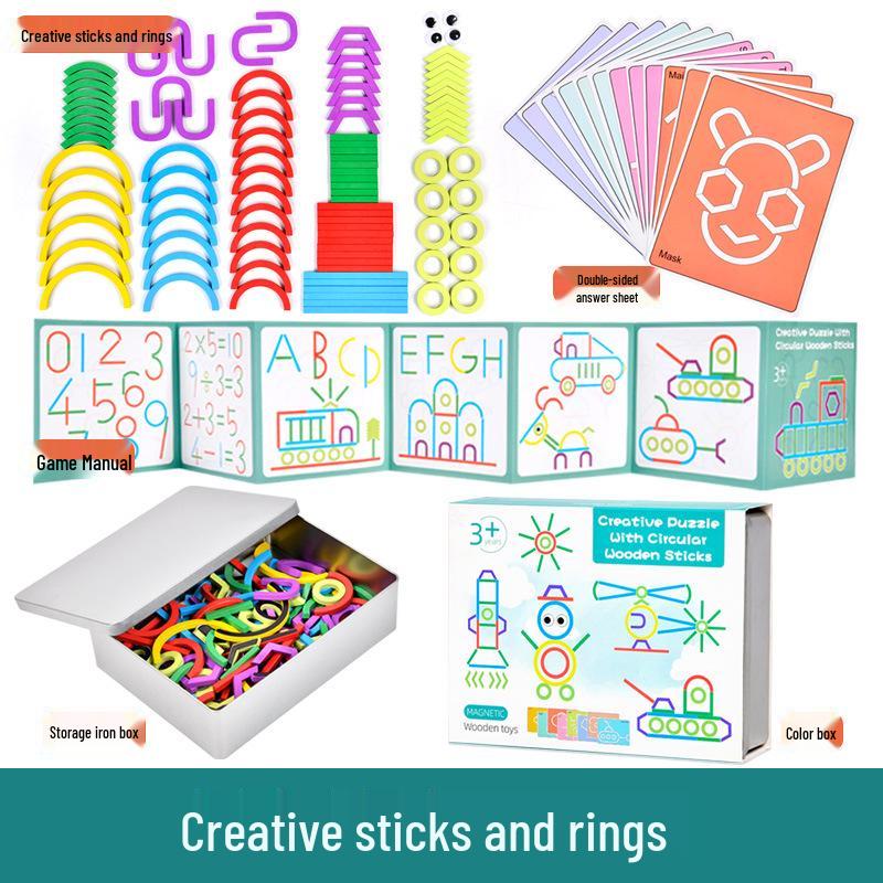 

Magnetic Creative Building Blocks Puzzle Game for Early Education and Concentration Training