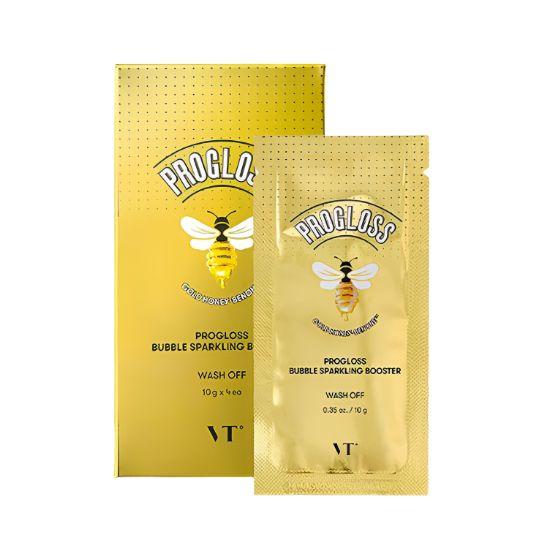 

VT Cosmetics Progloss Bubble Sparkling Booster Honey Glow Wash-Off Mask Deep Cleansing 10g x 4pcs