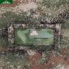 Tactical Camouflage Name Velcro Patches with Transparent ID Holder