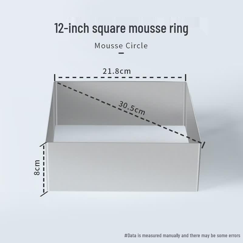 Stainless Steel Heightened Mousse Cake Mold
