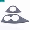 Compatible with 2021 Toyota Sienna SIENN: Black Titanium Brushed Interior Modification Glass Lifter & Rear Reading Light.