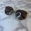 Used COACH Coach sunglasses HC7135 brown x gold brown gold