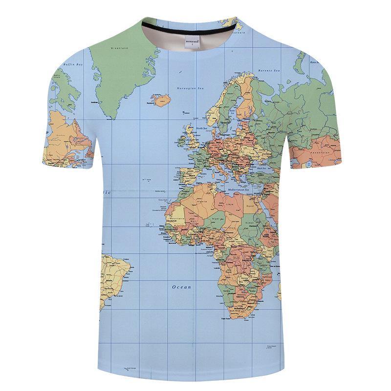 

Чоловіча літня нова футболка з коротким рукавом літньої серії «Карти» 3D XL