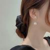 Large Retro 925 Pearl Earrings with Niche Ear Buckles for Women
