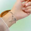 Trendy Silver-Plated Minimalist Bow Bracelet - Versatile & Stylish
