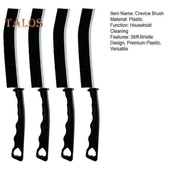 4 Pcs Crevice Cleaning Brushes Ergonomic Handle Hard Bristle Deep Cleaning with Heart Hanging Hole Corners Cleaning for Tight Spaces Grout Window