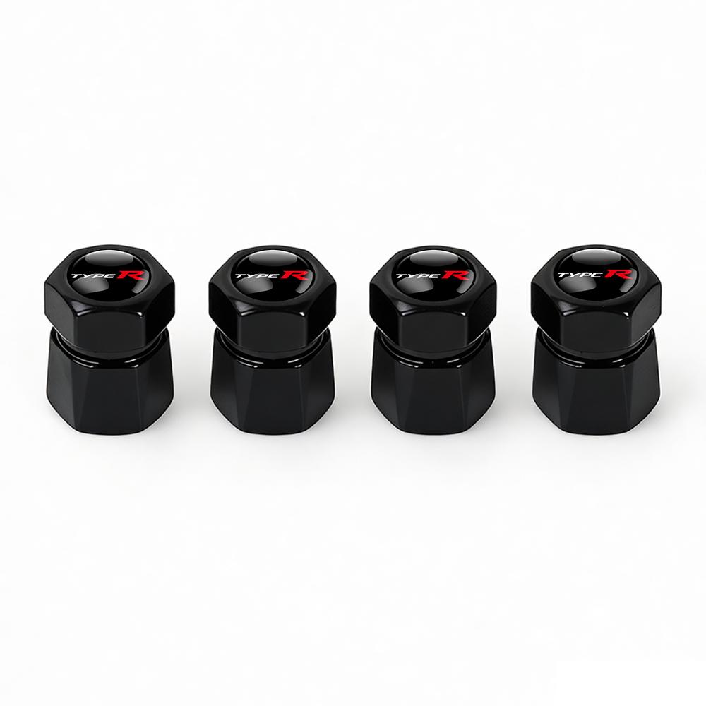

4Pcs Aluminum Car Tire Valve Caps Diamond Tyre Valve Airtight Cover Waterproof Dust For Honda City Odyssey CIVIC CRV Automobiles