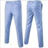 Fashion High-quality Business Men Fashion Solid Color Office Working All-match Straight Suit Pants S-6XL