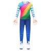 4864 Kids Boys Girls Roblox Printed Long Sleeves Jumpsuit Mask Sets Halloween Cosplay Costumes