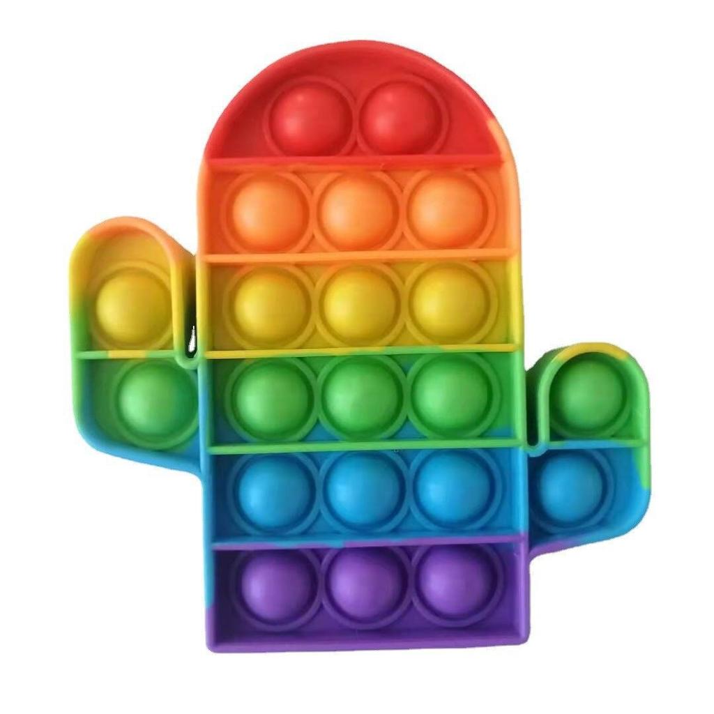 Fidget Toys Rainbow Butterfly Push Bubble Fidget Sensory Toys For Parent-child Time Interactive Game Toy