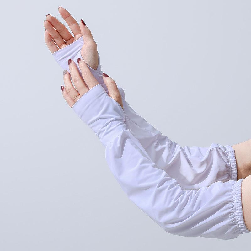 Sunscreen Sleeves Ice Sleeves Women's Spring and Summer Loose Thin UV Sleeves Arm Guard Gloves Ice Sleeves