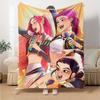 1pc KPop Demon Hunters11 Blanket, Gift, for Men and Women, Soft Blanket, Good for Sofa Bed Couch Travel, Lightweight Flannel Blanket