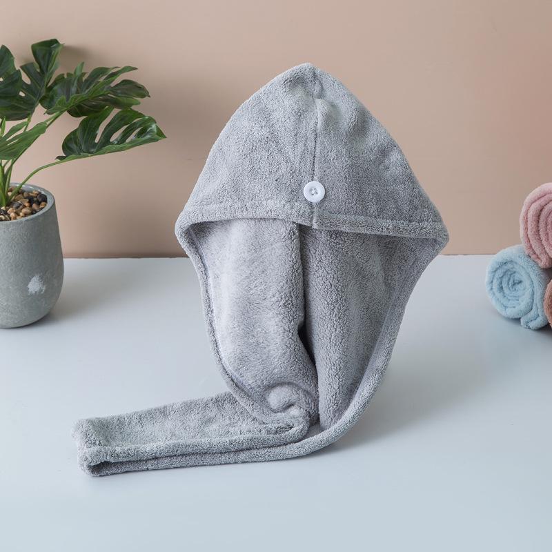 Premium Coral Fleece Quick-Dry Hair Towel Cap - Super Absorbent & Thickened for Women