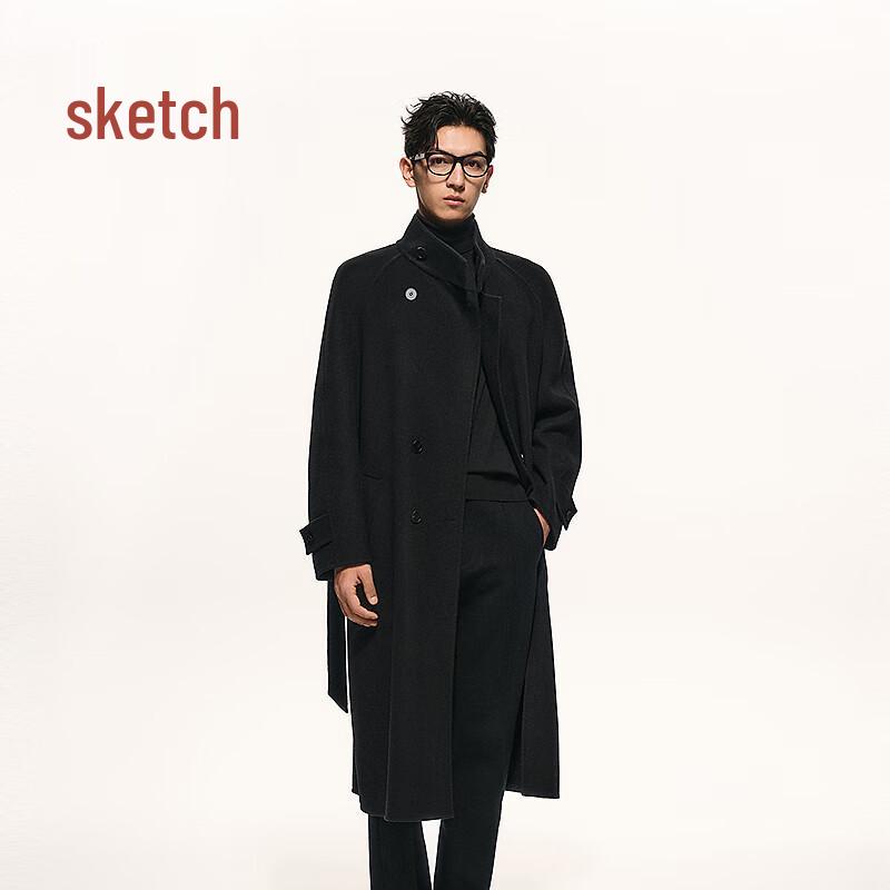 

CROQUIS Мужское пальто H-силуэта из шерсти и кашемира L