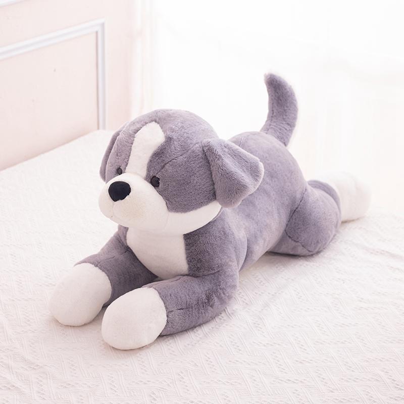 50/70/100cm Simulation Border Dog Plush Pillow Toy Cartoon Stuffed Animals Puppy Plushies Dog Cushion Cute Soft Kids Girls Toys