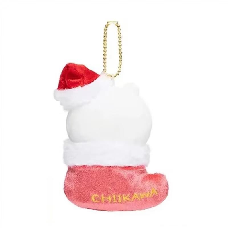 Cozy Japanese Plush Cartoon Bear Holiday Stocking Ornament Sweet Plush Pendant Toy