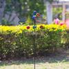 Bunte Windfahne Eisen Eule Heißluftballon Tukan Wetterfahne Außen Windfahne mit Stab für Garten Hof Rasen Dekoration