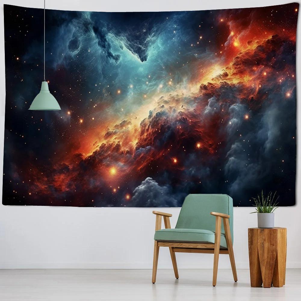 Galaxy Universe Scenery Pattern Tapestry Home Wall Decoration Tapestry Bedroom Living Room Tapestry
