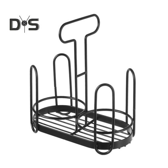 Disposable Cup Holder Paper Cup Dispenser Iron Art Durable Cup Storage Rack for Countertops Kitchen Coffee Stations Multifunctional Cup Organizer