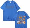 Funny Monkey Punch Never Alone Meme Graphic T Shirts Men Women Harajuku Cotton T Shirt Short Sleeve Oversized Tshirt Streetwear