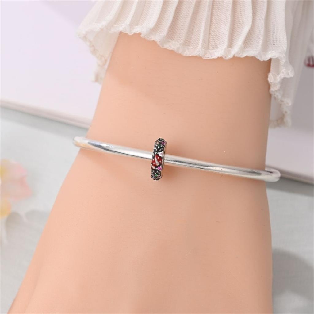 925 Silver Paw Prints Flowers Stars Moon Butterfly Safety Buckle Spacer Beads Fit Bracelets Necklace DIY Jewelry Gifts