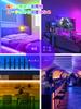 Pozold LED Tape Light 10m SMD5050 RGB Tape Light Voice Synchronization LED Tape LED Light 10M1600 Colors High Brightness LED Light Tape APP Control 40