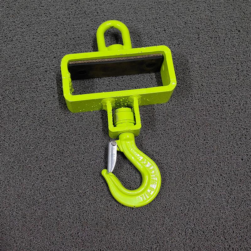 Forklift-Specific Anti-Slip Lifting Hook with Rotating Bearing Jib Attachment