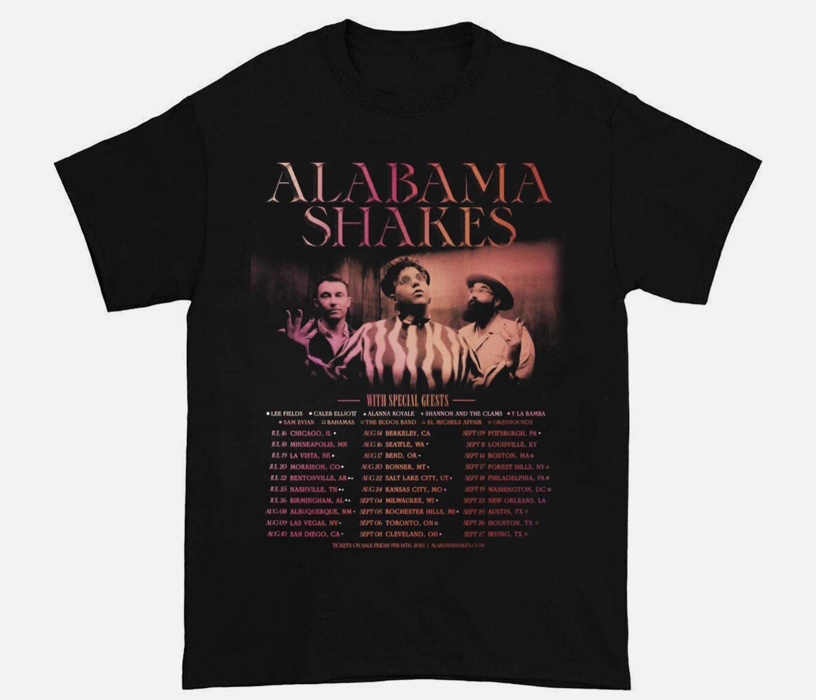 Alabama Shakes Tour 2026 Gift For Fan Full Size S to 5XL T-shirt L