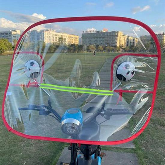 Damen Winter Elektroroller Windschutzscheibe - Transparent, Regendicht, Frontschild zum Fahren