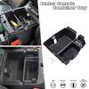 Black Center Console Organizer For Jeep Wrangler JL JLU & Gladiator JT 2018-Up