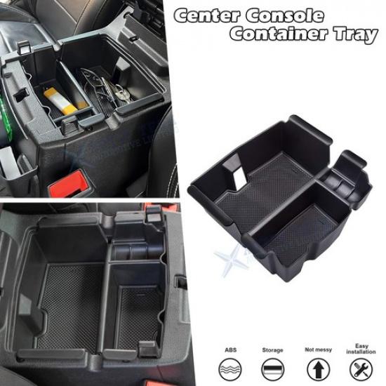 Black Center Console Organizer For Jeep Wrangler JL JLU & Gladiator JT 2018-Up